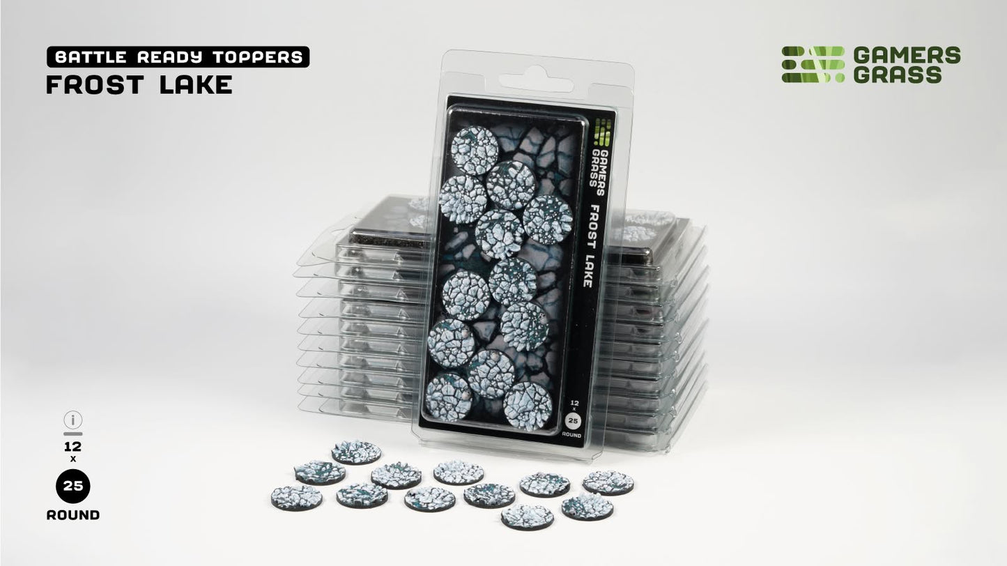 PRE-ORDER - Gamers Grass - Battle Ready Topper - Frost Lake 25mm