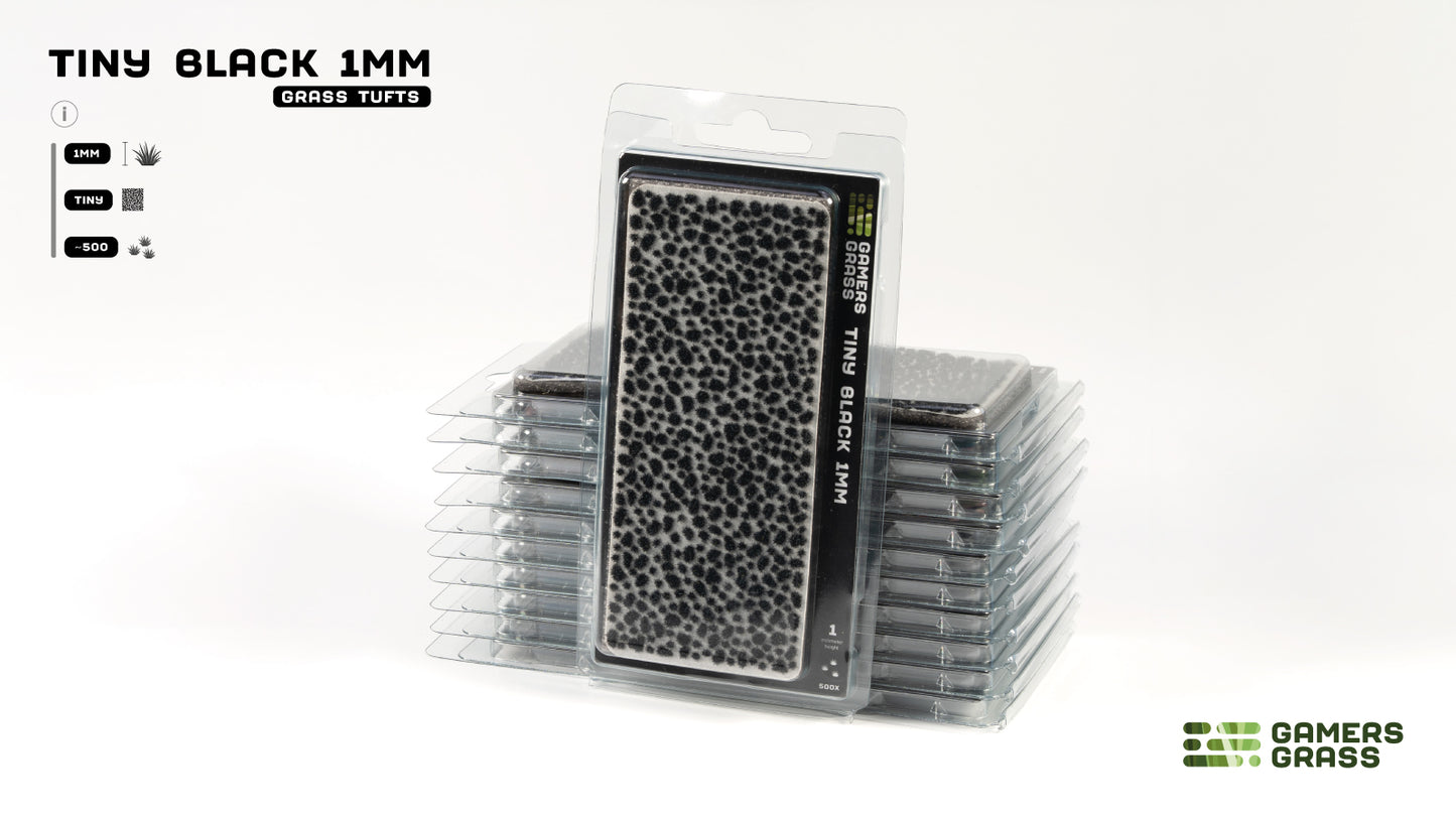 PRE-ORDER - Gamers Grass - Tiny Tufts - Black 1mm