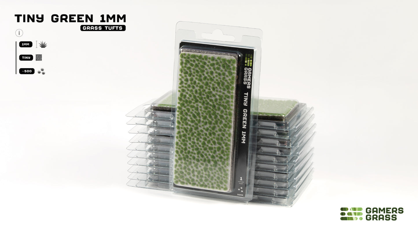 PRE-ORDER - Gamers Grass - Tiny Tufts - Green 1mm