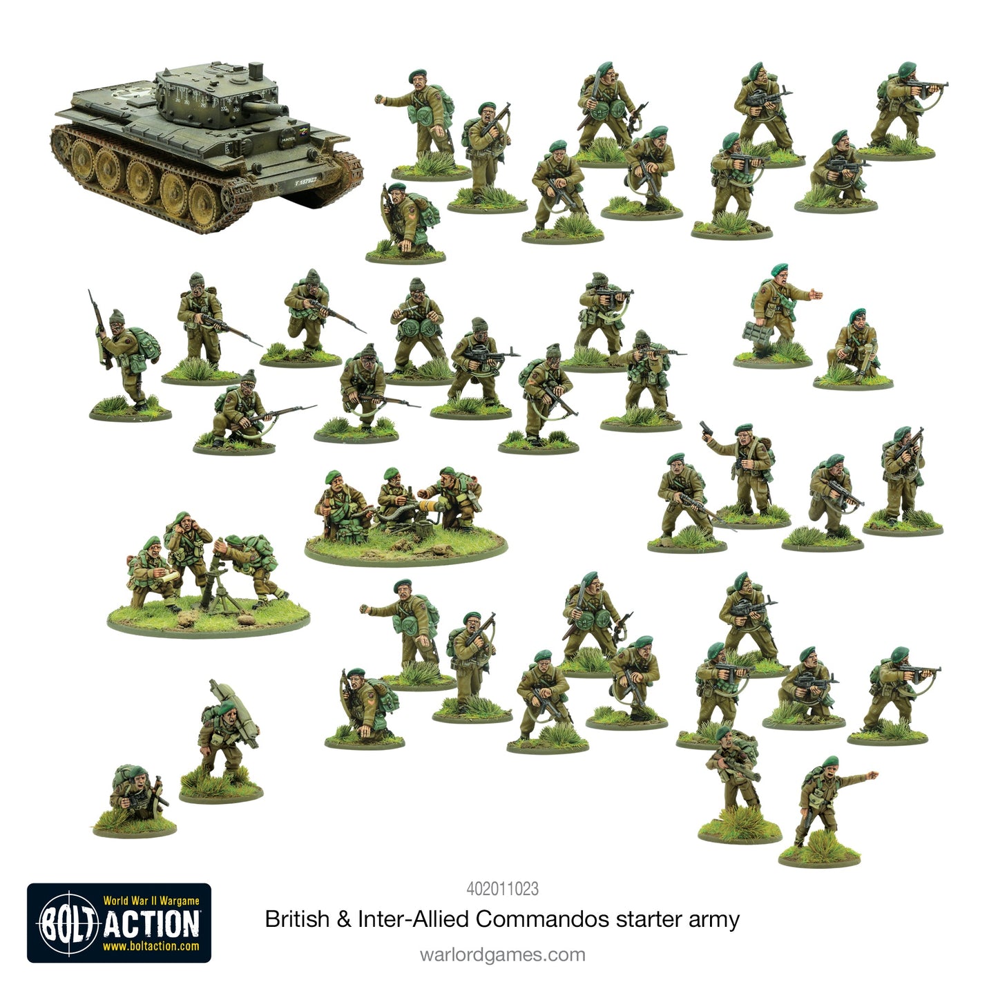 Warlord Games - Bolt Action - British & Inter-Allied Commandos Starter Army