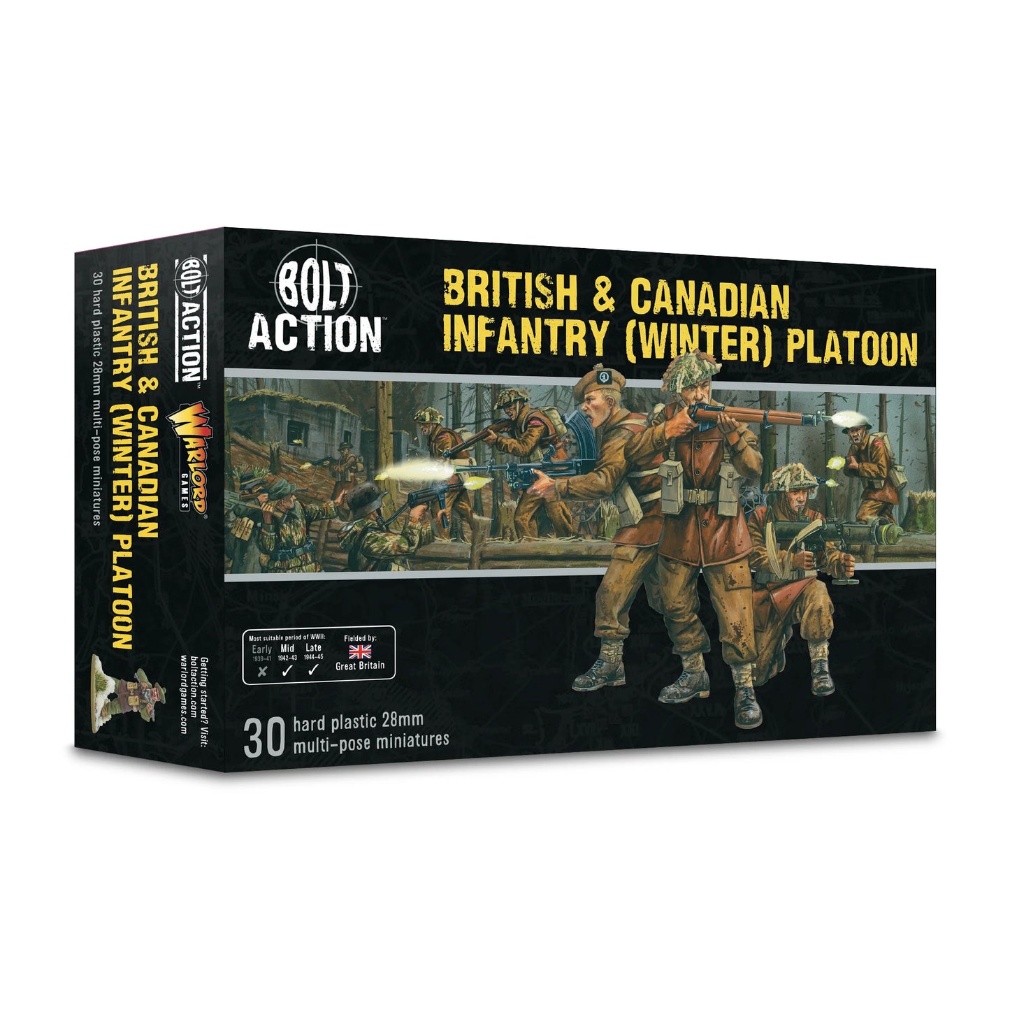 Warlord Games - Bolt Action - British & Canadian Infantry (Winter) Platoon