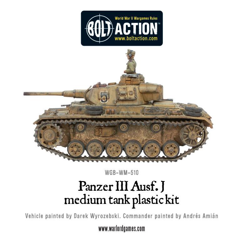 Warlord Games - Bolt Action - German Panzer III (3) Medium Tank