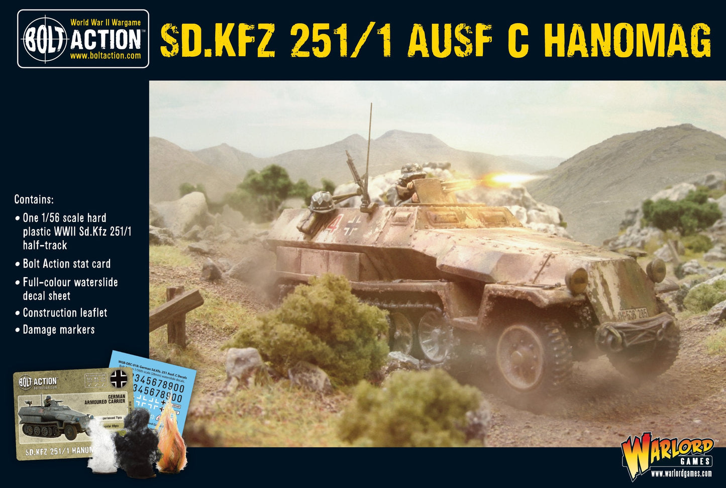 Warlord Games - Bolt Action - German Sd.Kfz 251/1 C Honomag half-track