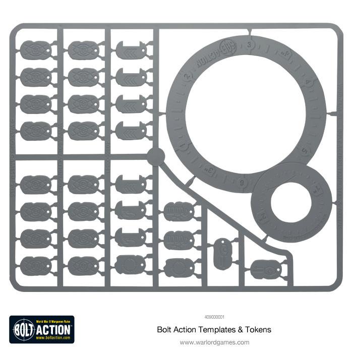 Warlord Games - Bolt Action - Template & Token Set