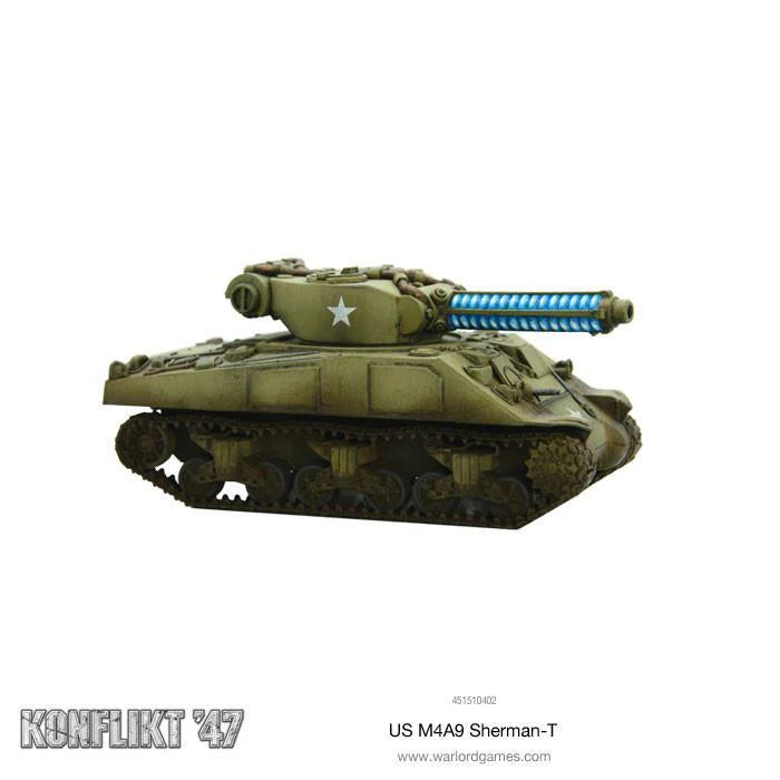 Warlord Games - Konflikt'47 - USA - M4A9-T Sherman with Tesla Cannon