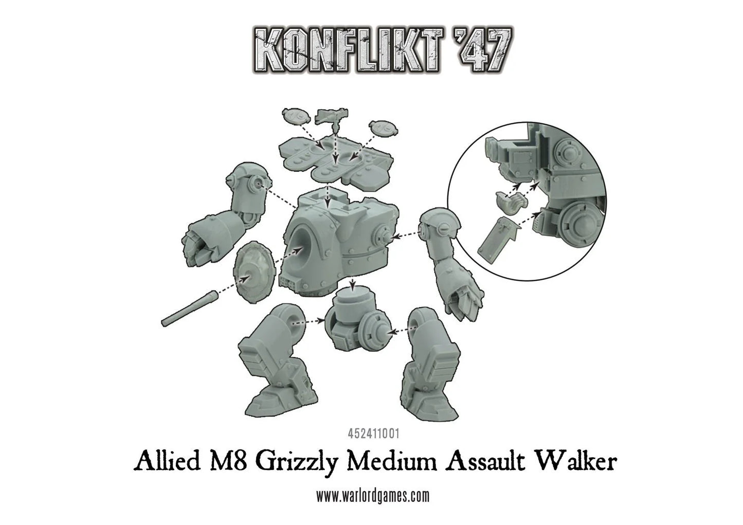 Warlord Games - Konflikt'47 - USA - M8 Grizzly Medium Walker