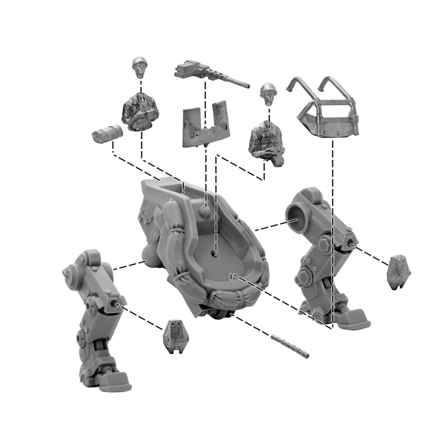 Warlord Games - Konflikt'47 - USA - M3A2 Pondskater Scout Walker