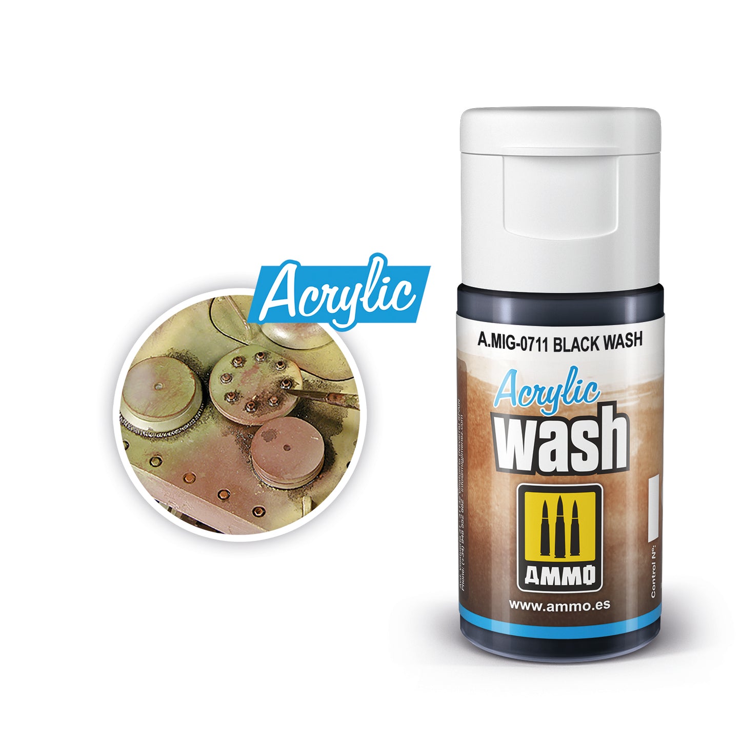 AMMO by MIG - Acrylic Wash - Black Wash 15ml