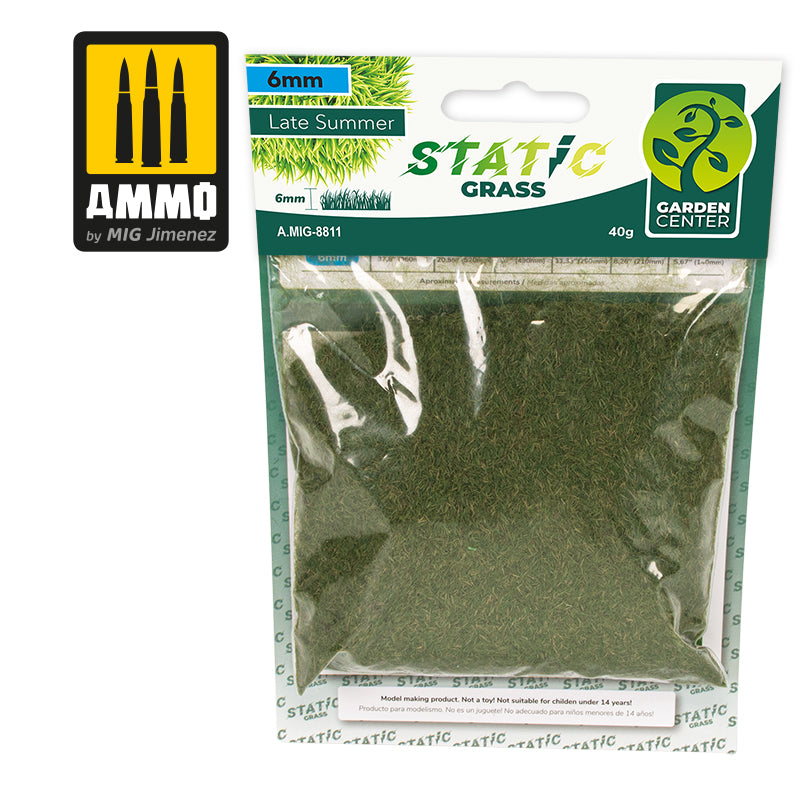 AMMO by MIG - Static Grass - Later Summer 6mm