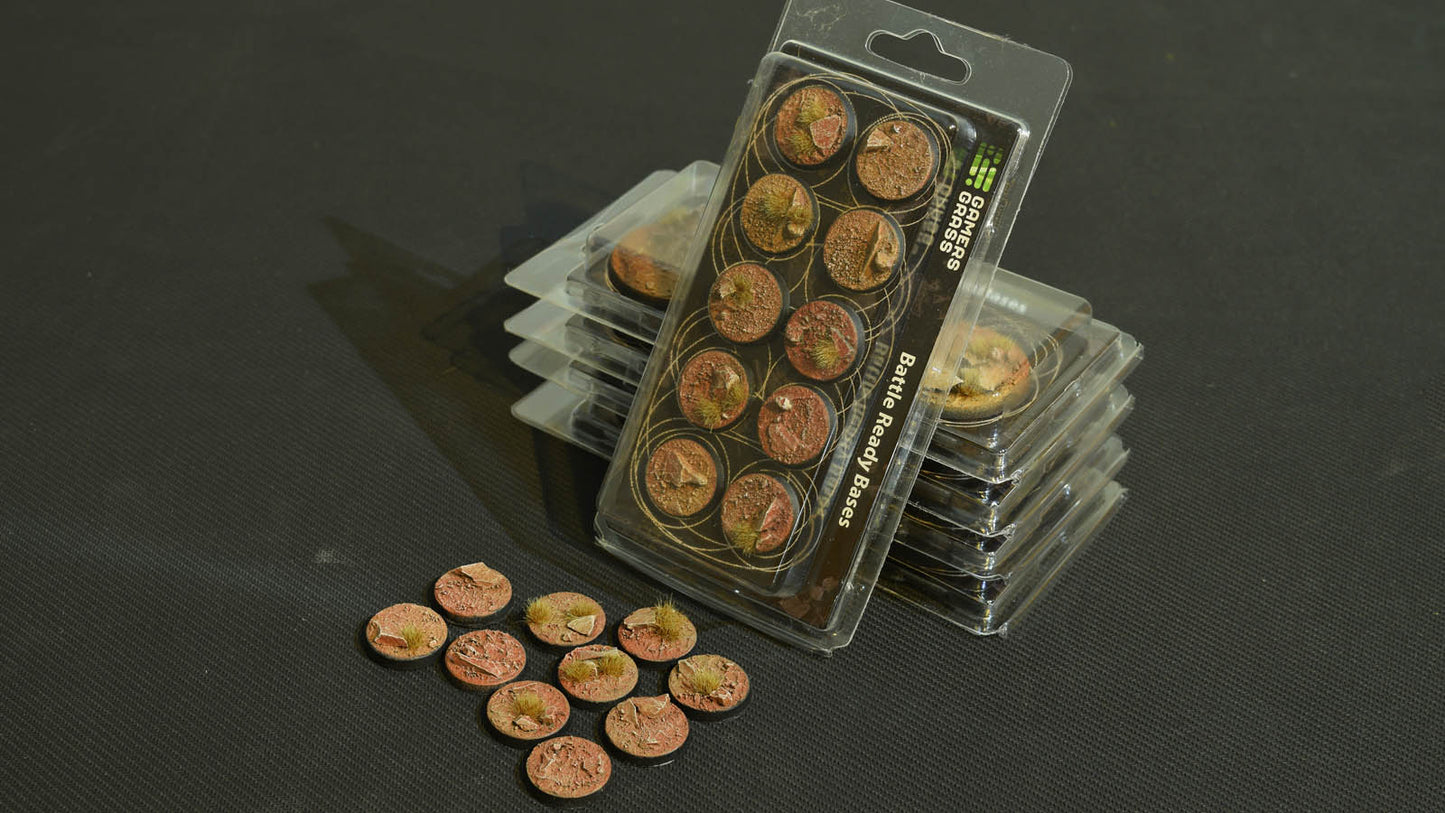Gamers Grass - Battle Ready Bases - Badlands - Round 25mm