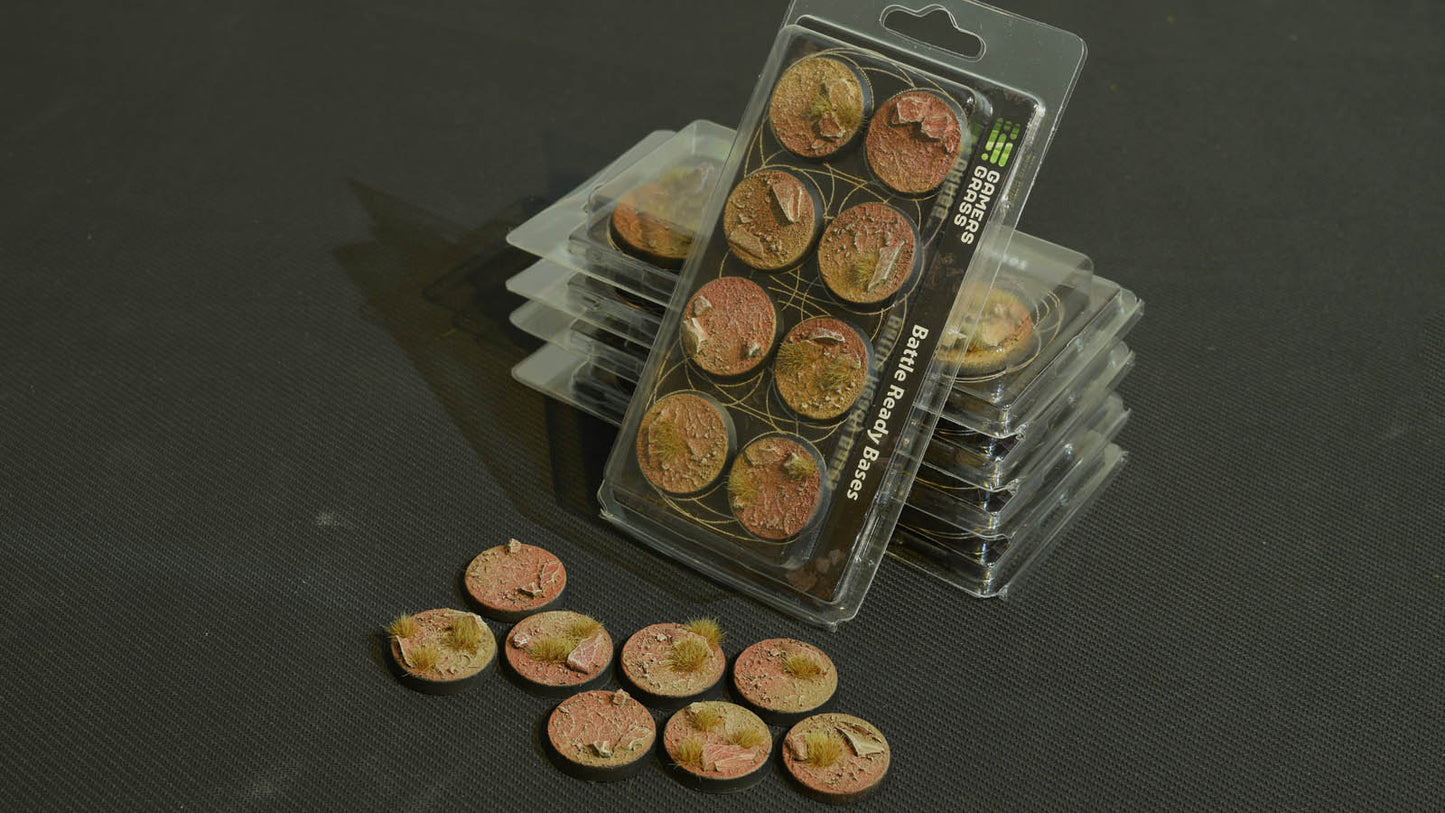 Gamers Grass - Battle Ready Bases - Badlands - Round 32mm