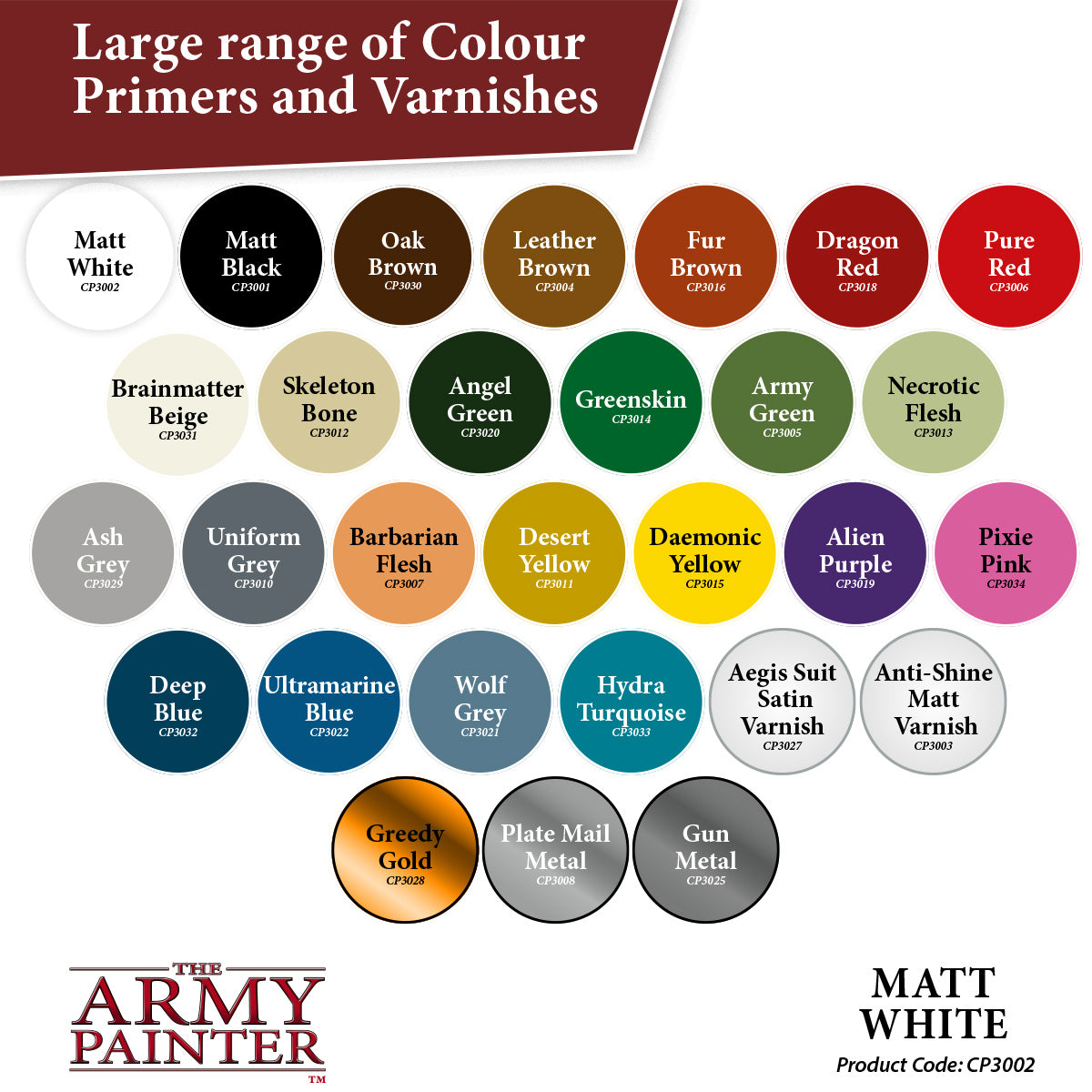 The Army Painter - Colour Primer - Matt White