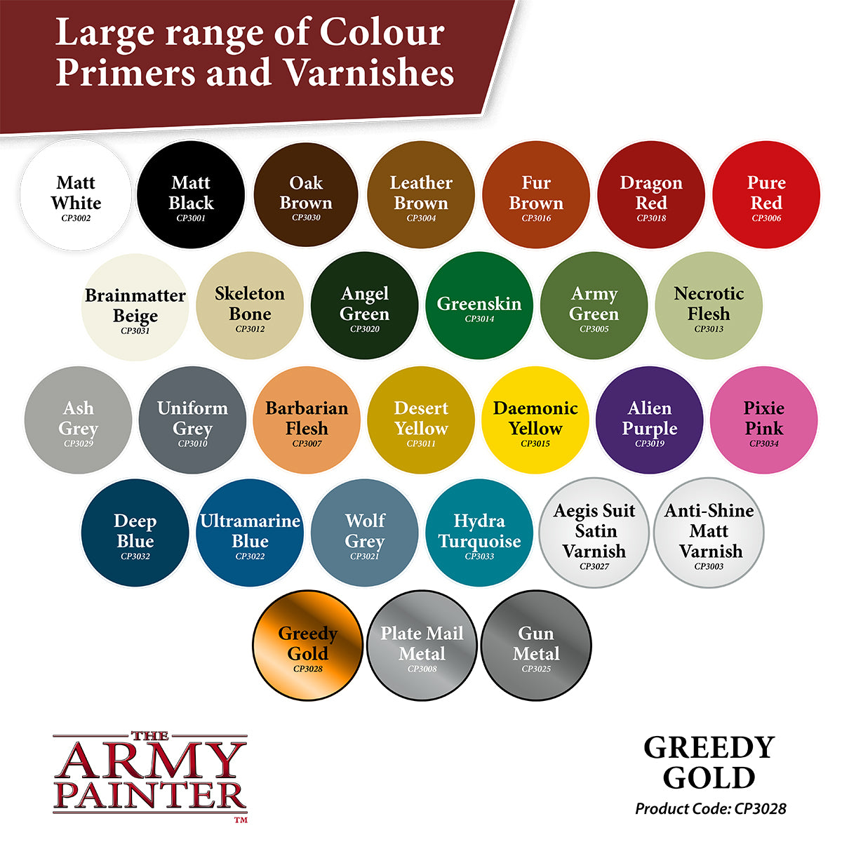 The Army Painter - Colour Primer - Greedy Gold