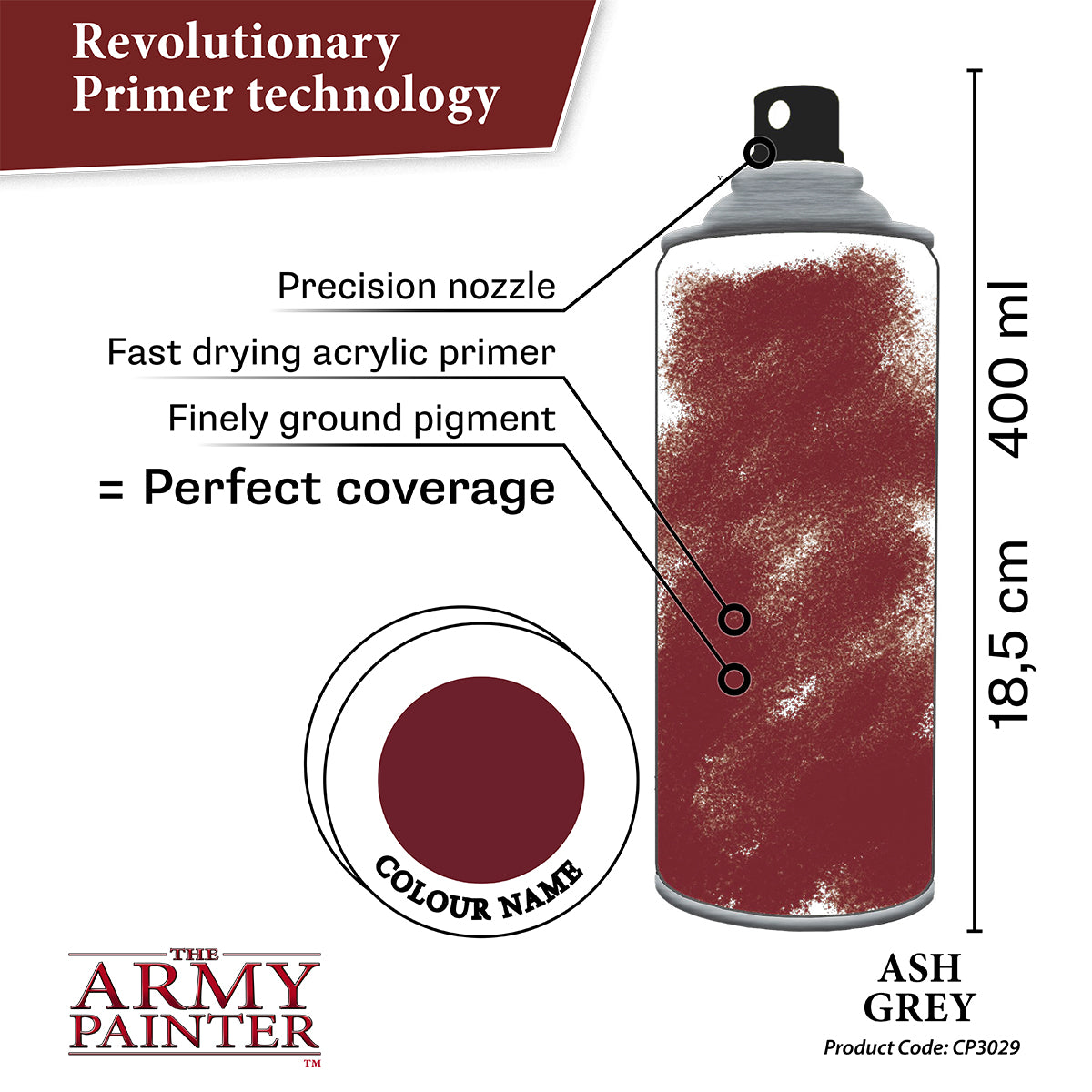 The Army Painter - Colour Primer - Ash Grey