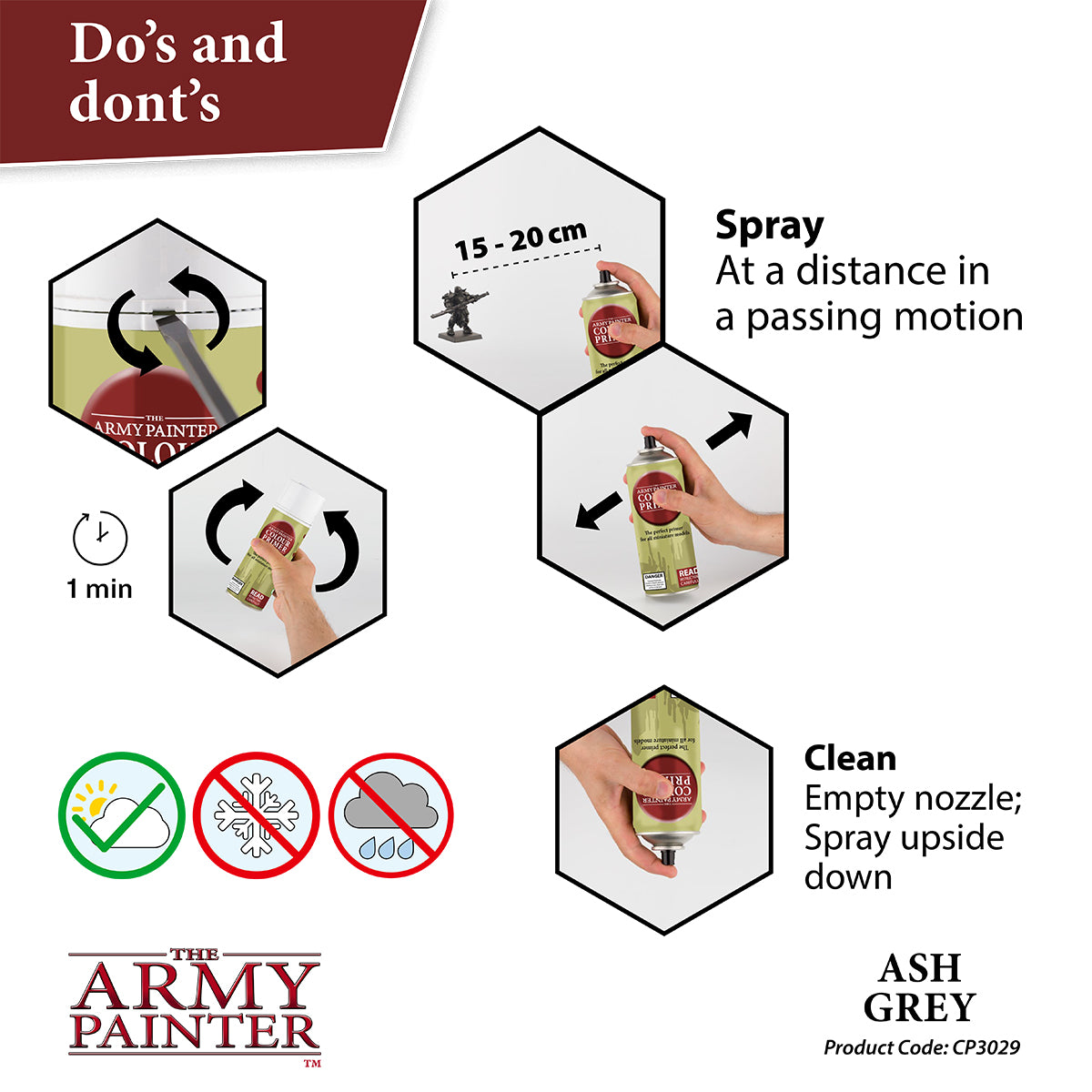 The Army Painter - Colour Primer - Ash Grey