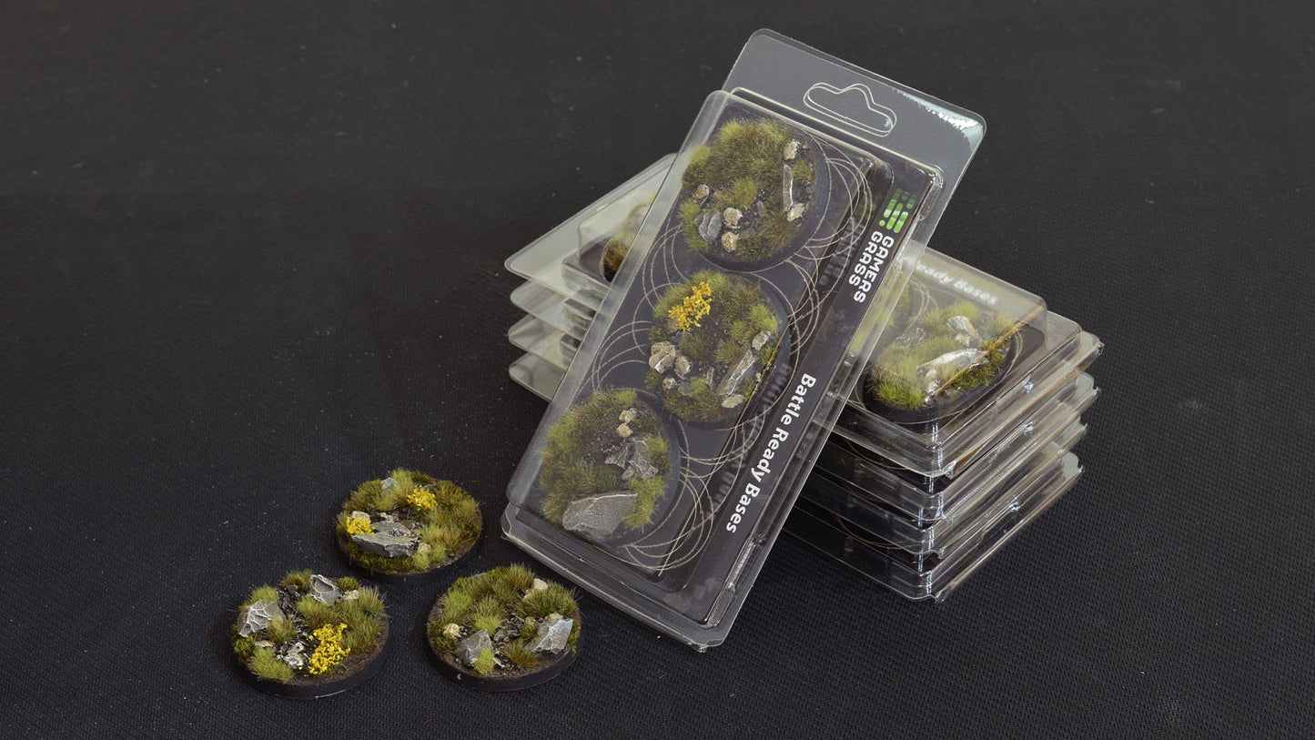 Gamers Grass - Battle Ready Bases - Highland - Round 50mm