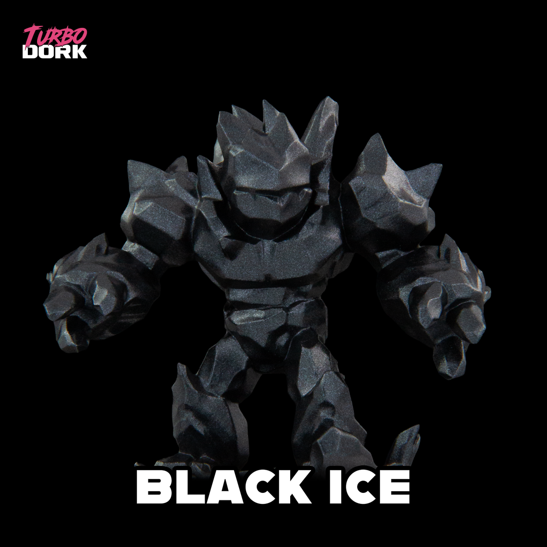 Turbo Dork - Black Ice - Metallic - Acrylic Paint 22ml Bottle