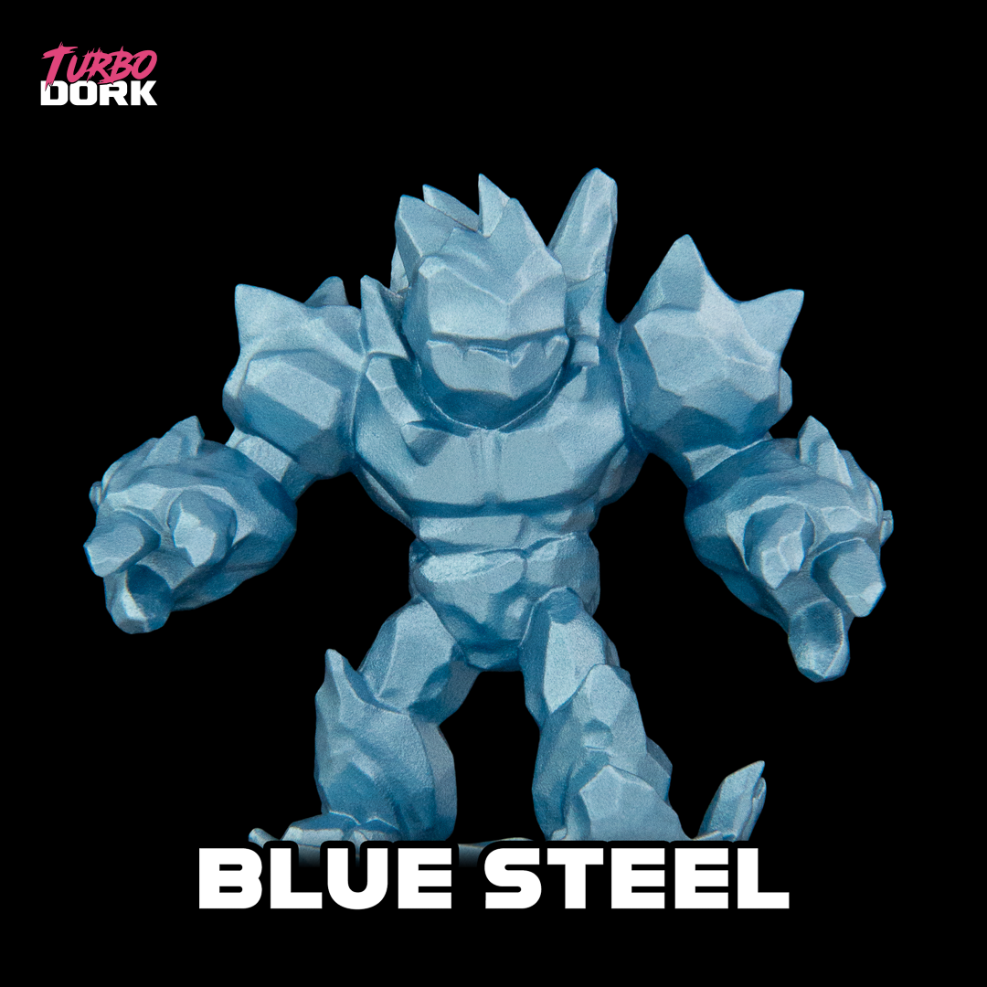 Turbo Dork - Blue Steel - Metallic - Acrylic Paint 22ml Bottle