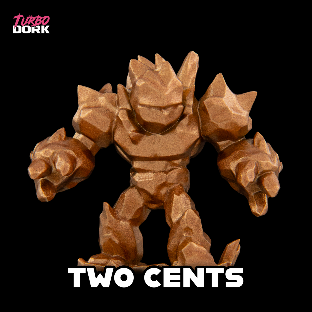 Turbo Dork - Two Cents - Metallic - Acrylic Paint 22ml Bottle