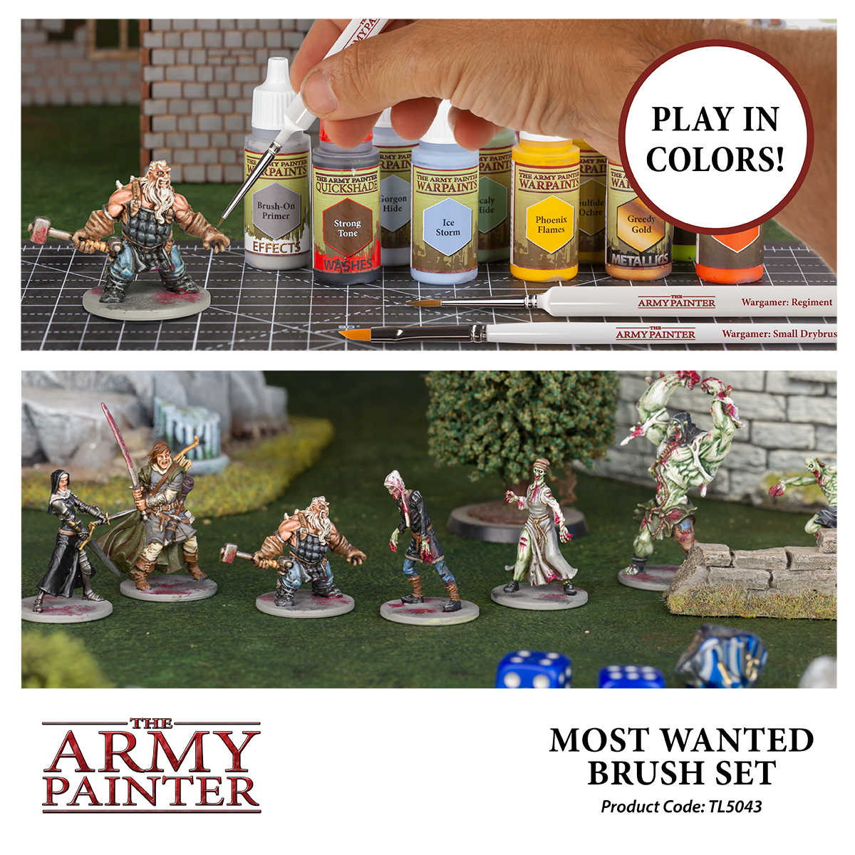 The Army Painter - Most Wanted Brush Set - 3pc