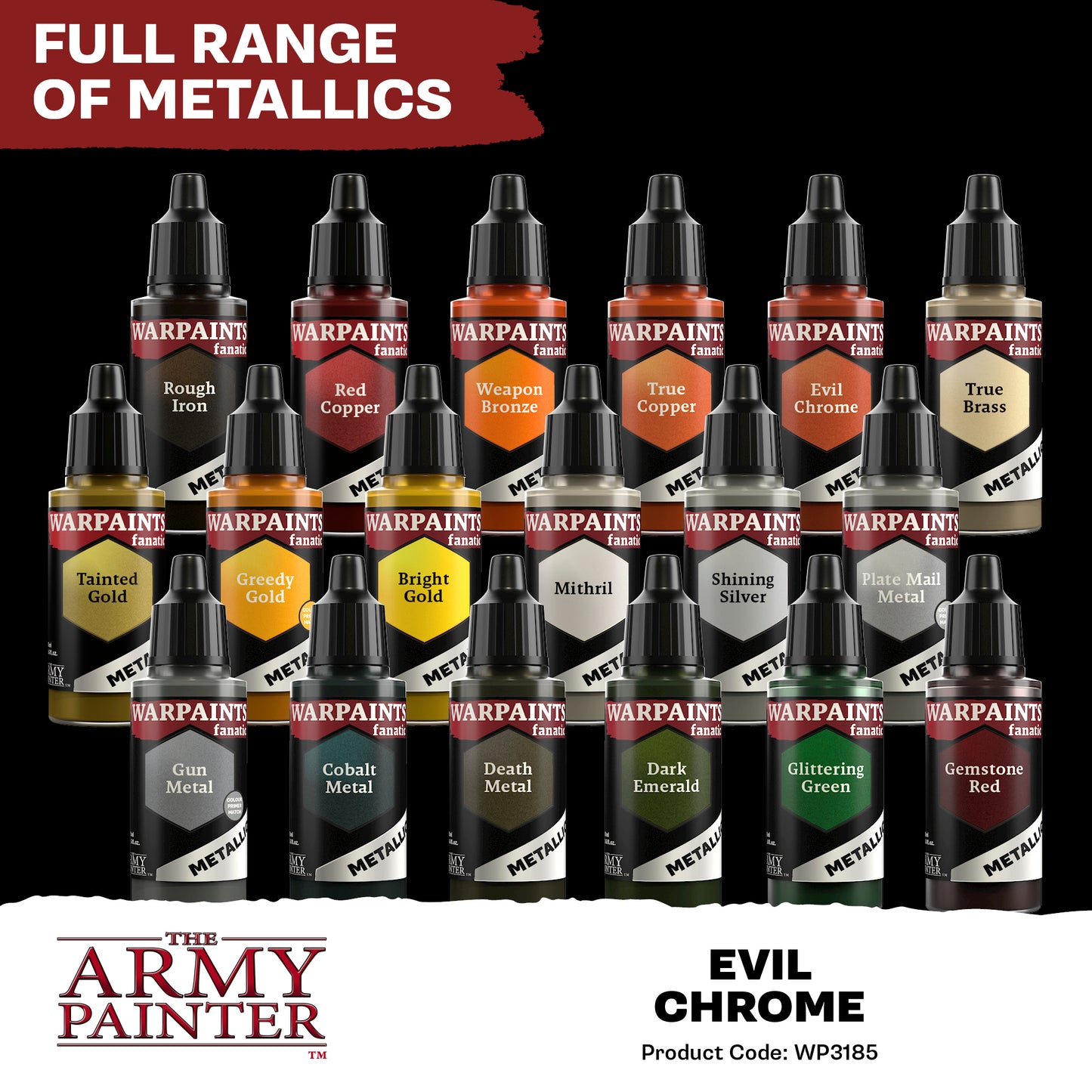The Army Painter - Warpaints Fanatic - Metalics - Evil Chrome