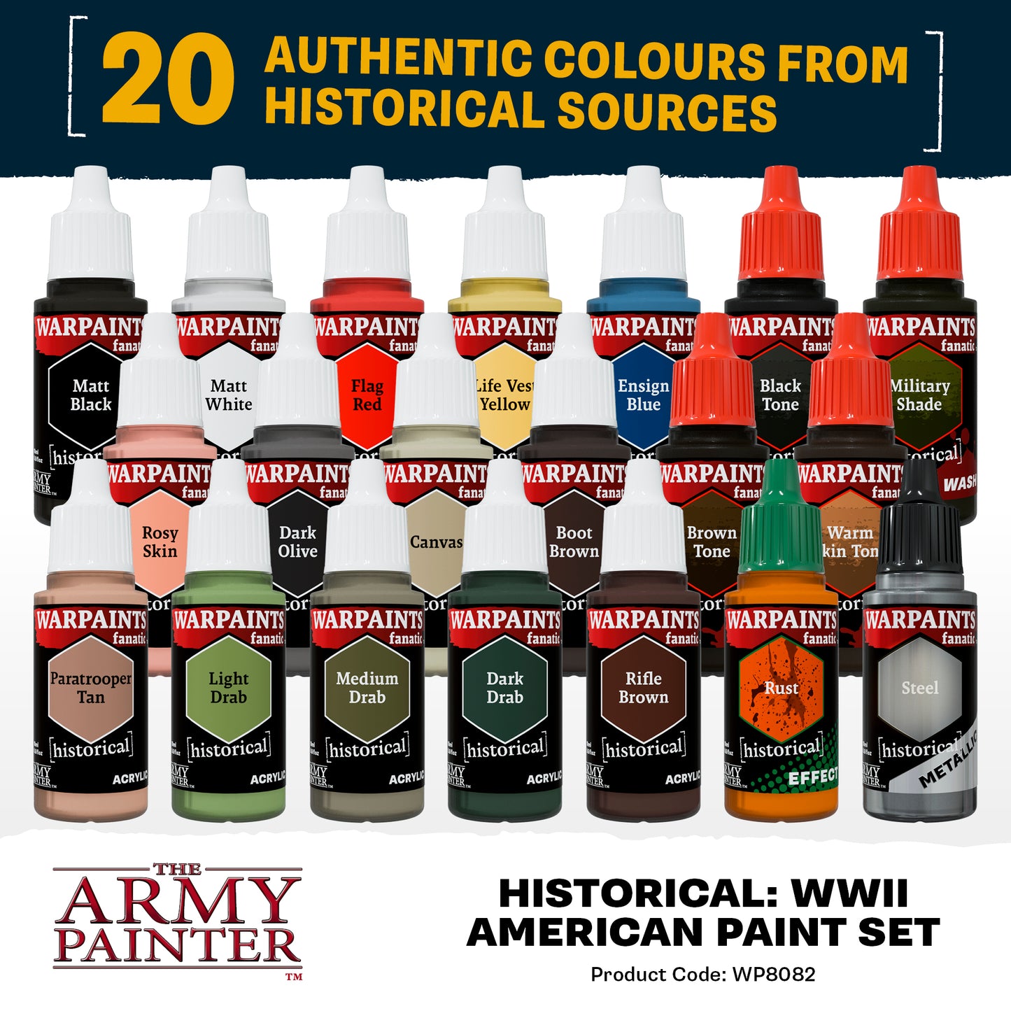 The Army Painter - Warpaints Fanatic - Historical: WWII American Combo