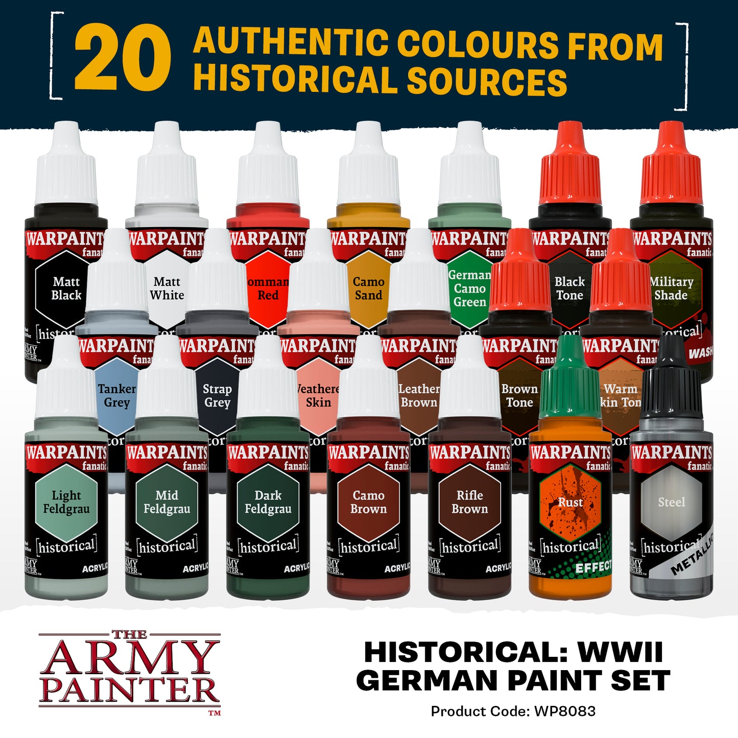 The Army Painter - Warpaints Fanatic - Historical: WWII German Combo