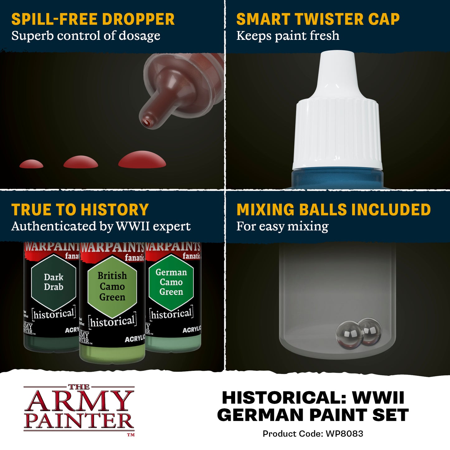 The Army Painter - Warpaints Fanatic - Historical: WWII German Combo