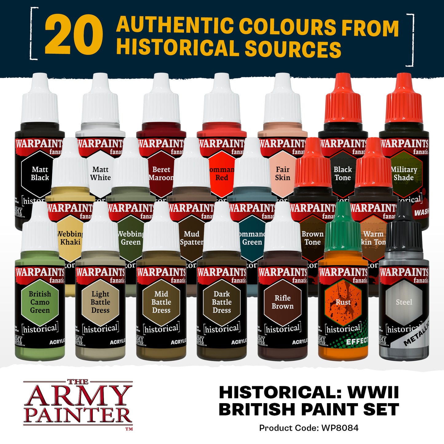 The Army Painter - Warpaints Fanatic - Historical: WWII British Combo