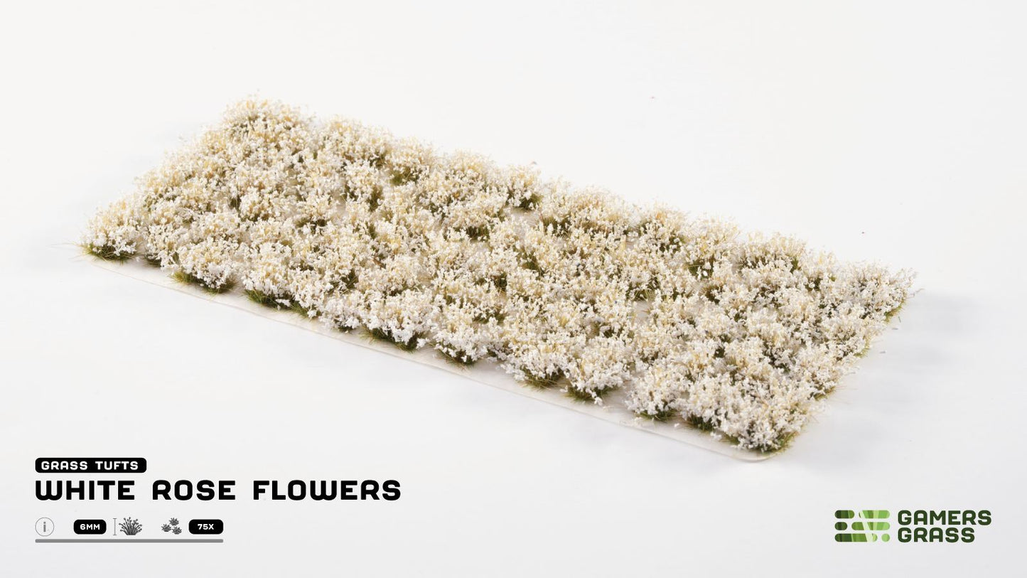 Gamers Grass - White Rose Flowers