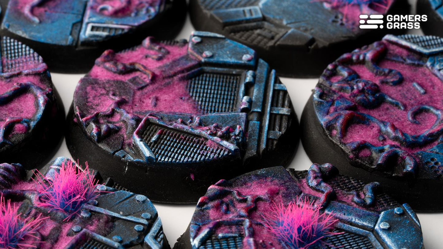 Gamers Grass - Battle Ready Bases - Alien Infestation - Round 32mm
