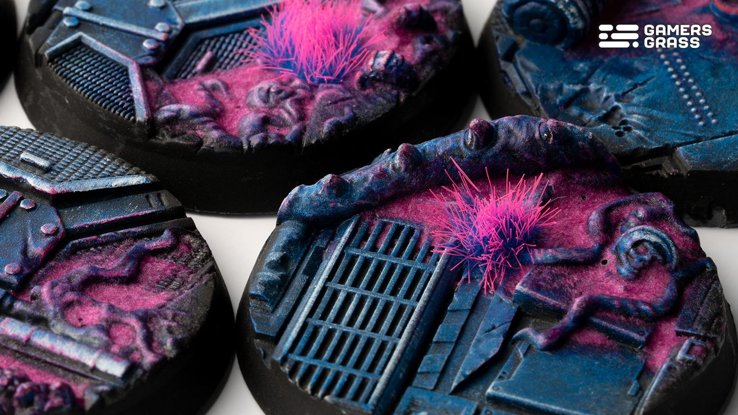 Gamers Grass - Battle Ready Bases - Alien Infestation - Round 40mm