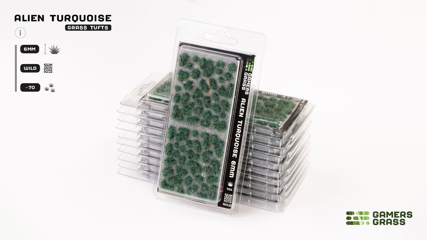 Gamers Grass - Alien Turquoise Tufts 6mm