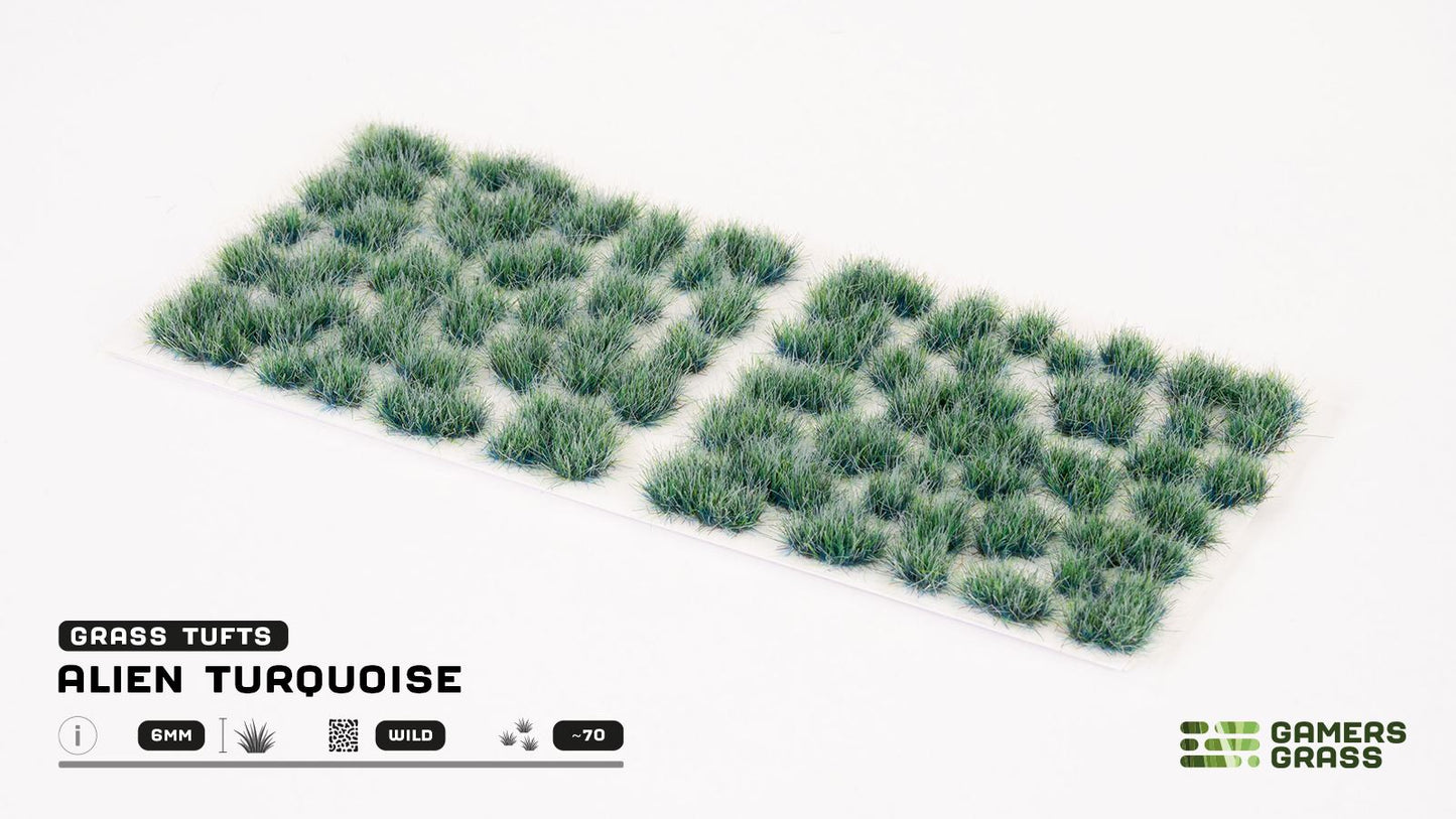 Gamers Grass - Alien Turquoise Tufts 6mm