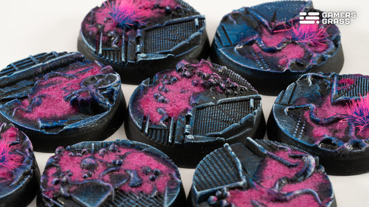 Gamers Grass - Battle Ready Bases - Alien Infestation - Round 28mm