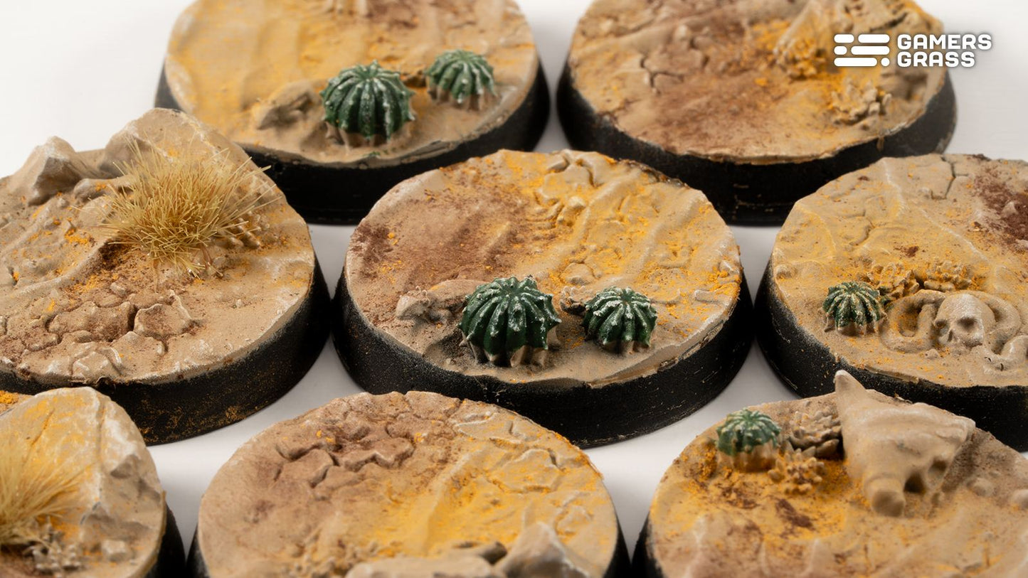 Gamers Grass - Battle Ready Bases - Deserts of Maahl - Round 28mm