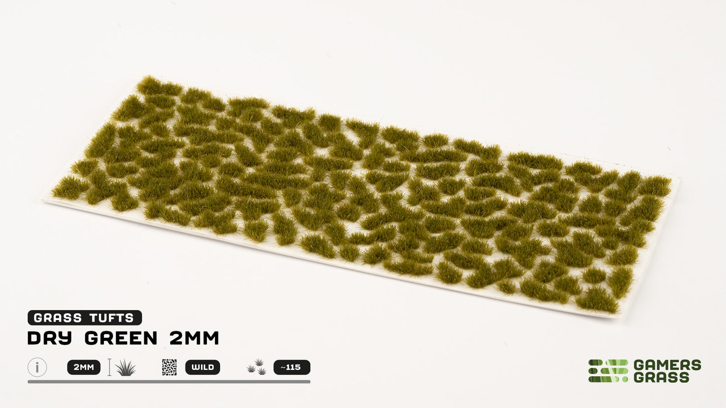 Gamers Grass - Dry Green Tufts 2mm
