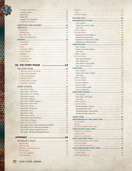 Modiphius Entertainment - Fallout: Factions - Core Rulebook