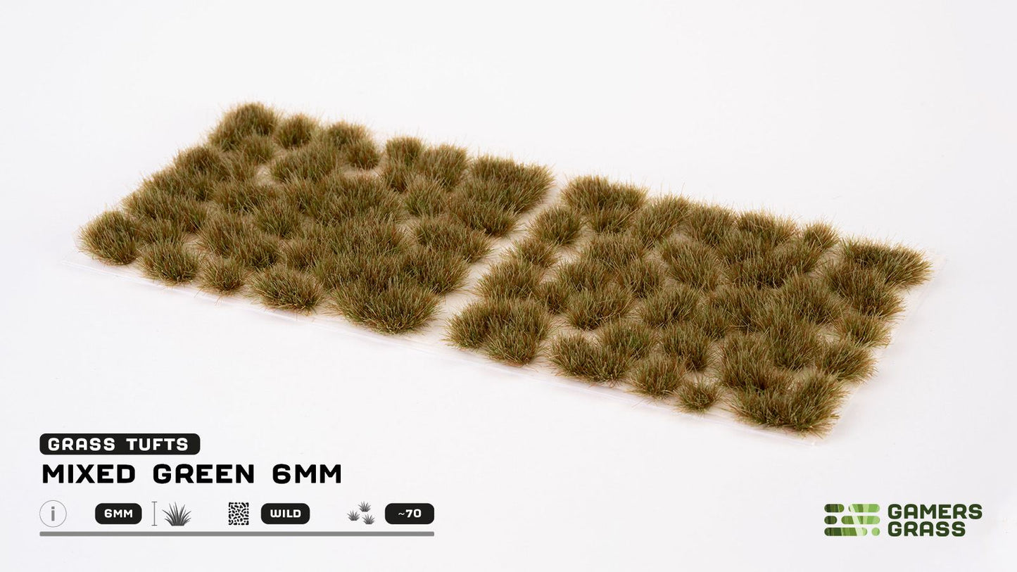 Gamers Grass - Mixed Green Tufts 6mm