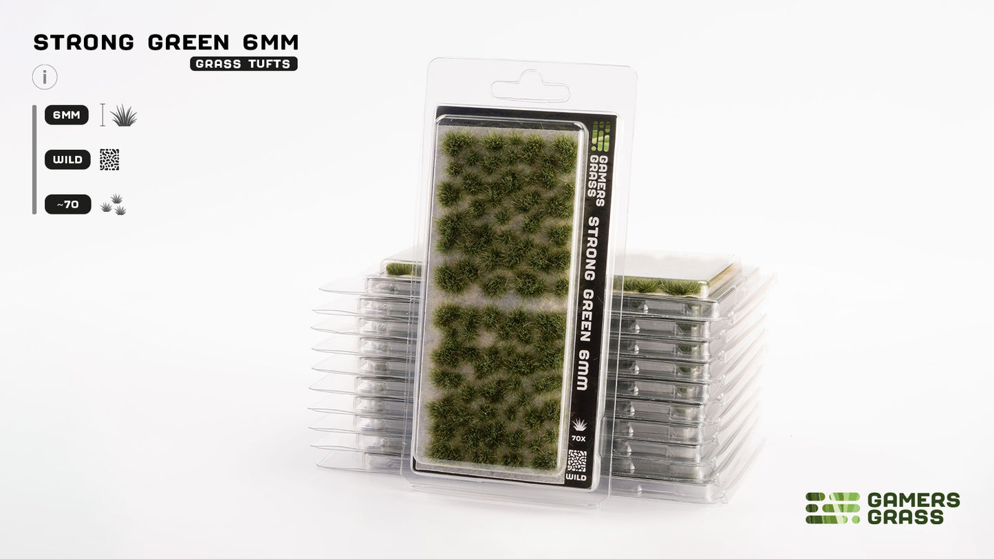 Gamers Grass - Strong Green Tufts 6mm