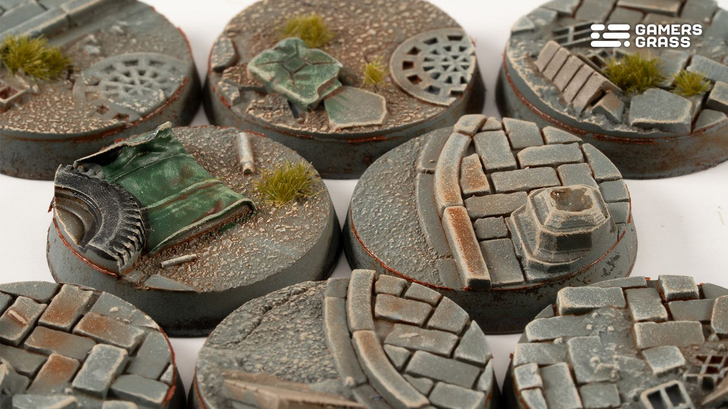 Gamers Grass - Battle Ready Bases - Urban - Round 28mm