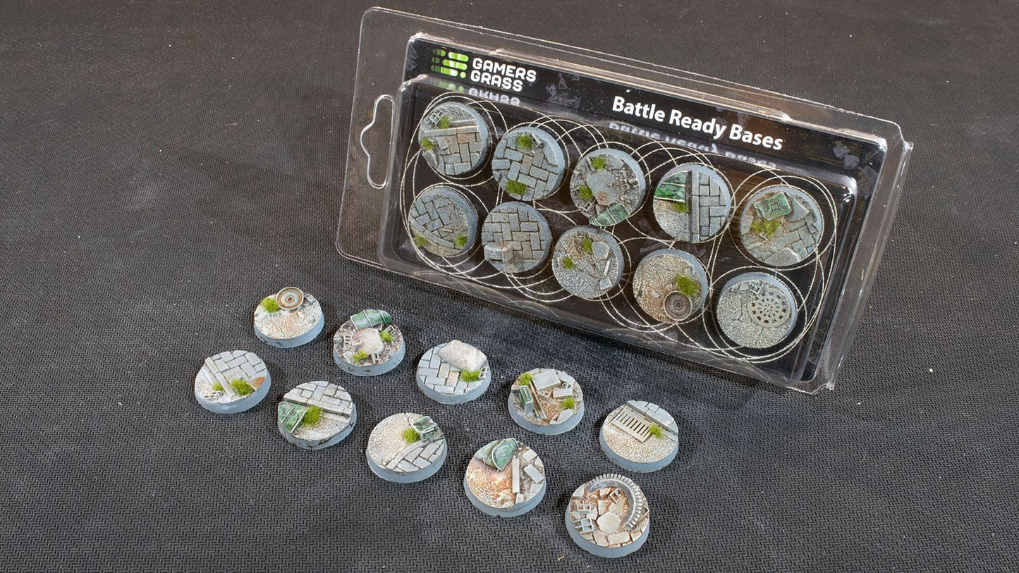 Gamers Grass - Battle Ready Bases - Urban - Round 25mm