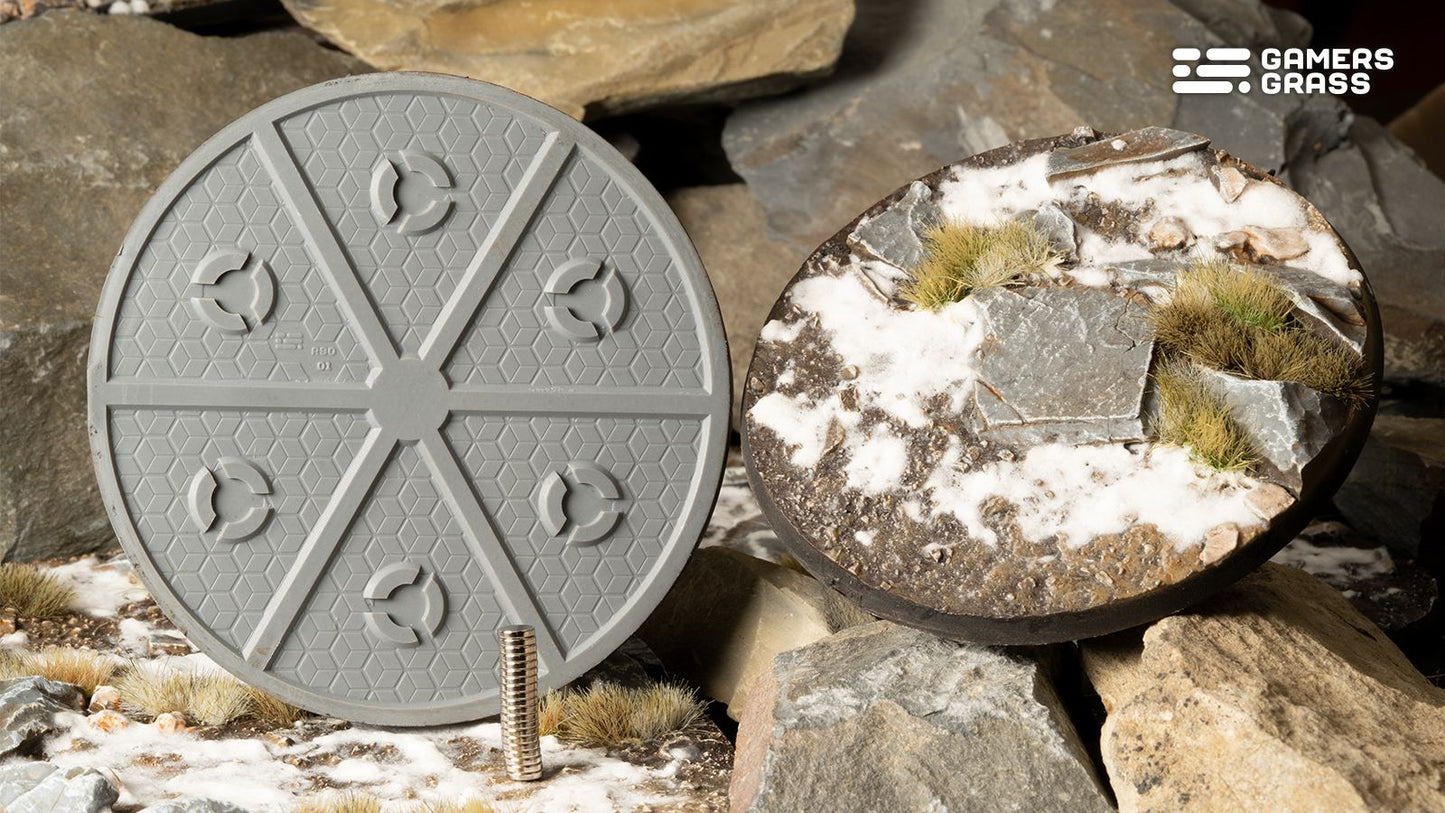 Gamers Grass - Battle Ready Bases - Winter - Round 100mm