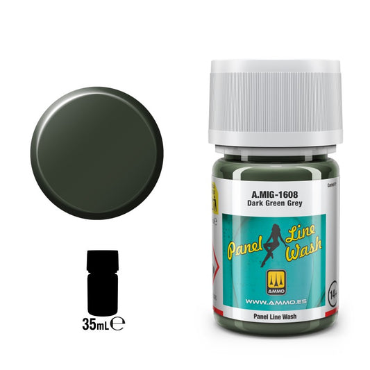 AMMO by MIG - Enamel Line Wash PLW - Dark Green Grey 35ml