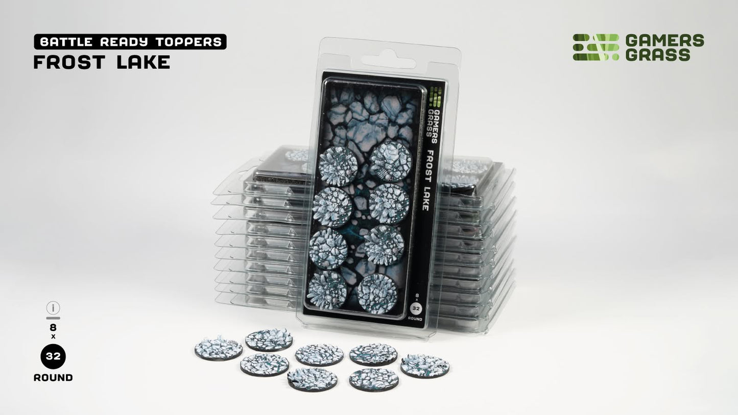 PRE-ORDER - Gamers Grass - Battle Ready Topper - Frost Lake 32mm