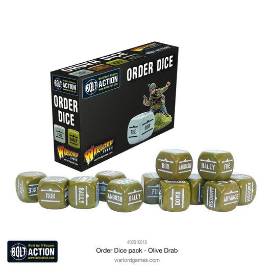 Warlord Games - Bolt Action - Order Dice - Olive Drab