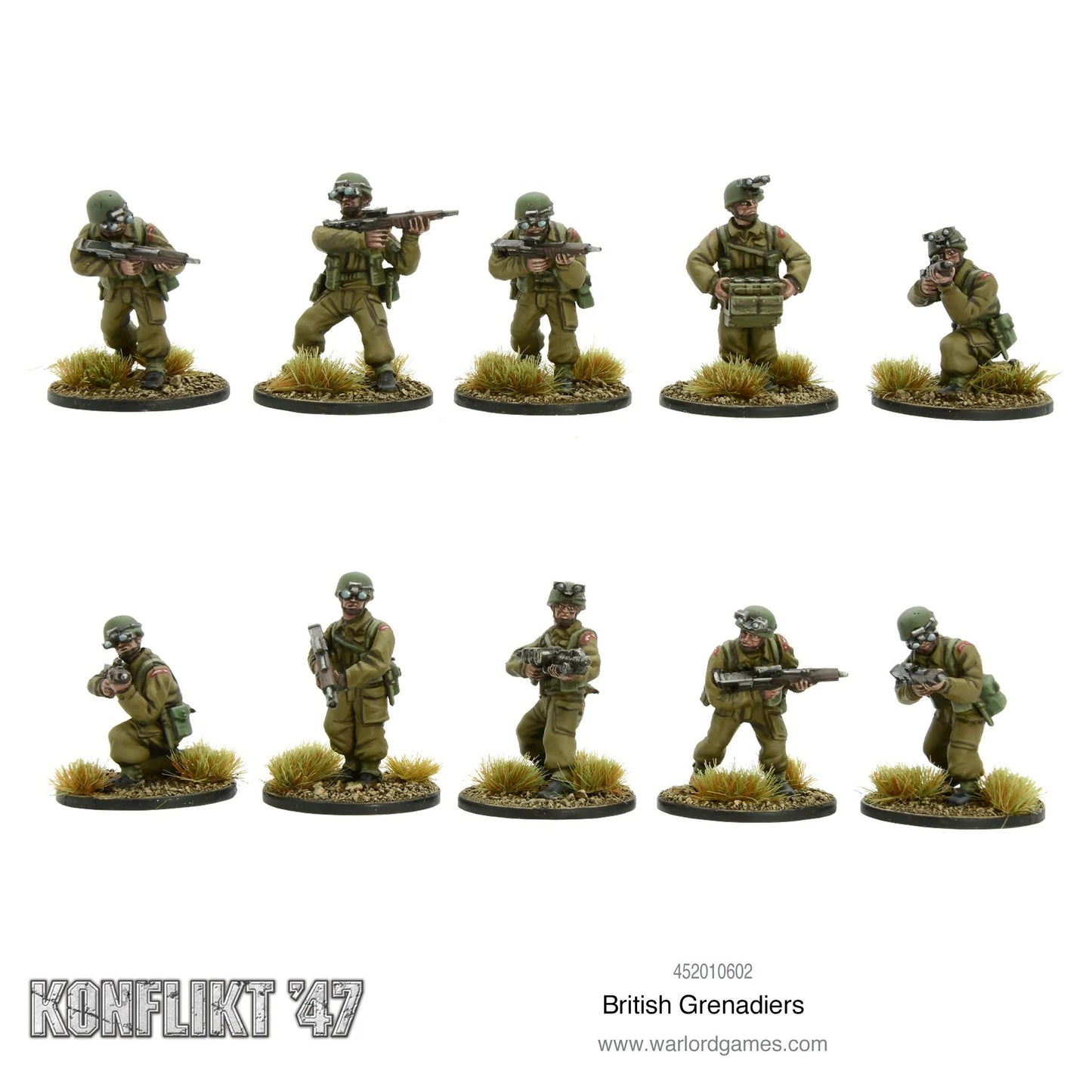 PRE-ORDER - Warlord Games - Konflikt'47 - British - Grenadiers