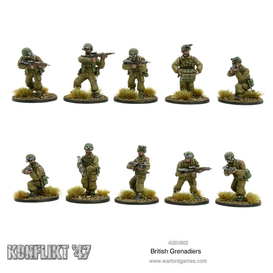PRE-ORDER - Warlord Games - Konflikt'47 - British - Grenadiers