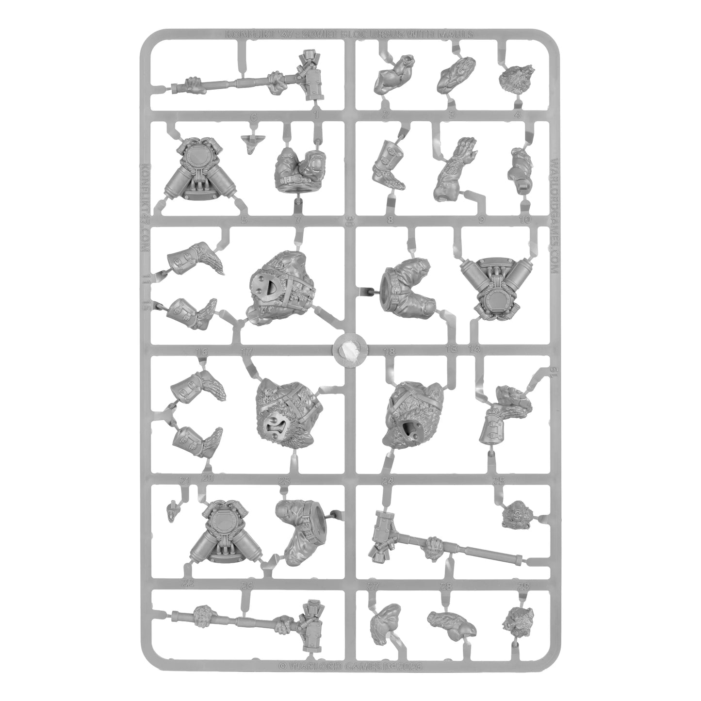 PRE-ORDER - Warlord Games - Konflikt'47 - Soviet - Ursus Infantry Squad with Mauls (Plastic)
