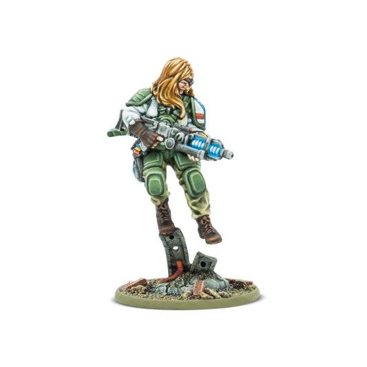 Warlord Games - Konflikt'47 - USA - Roberta Wells - Firefly Hero